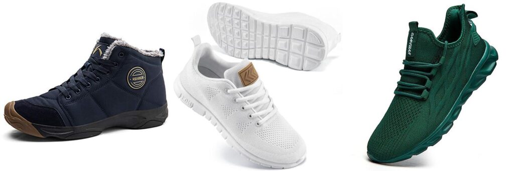 Sneakers For Winter Walking combined image