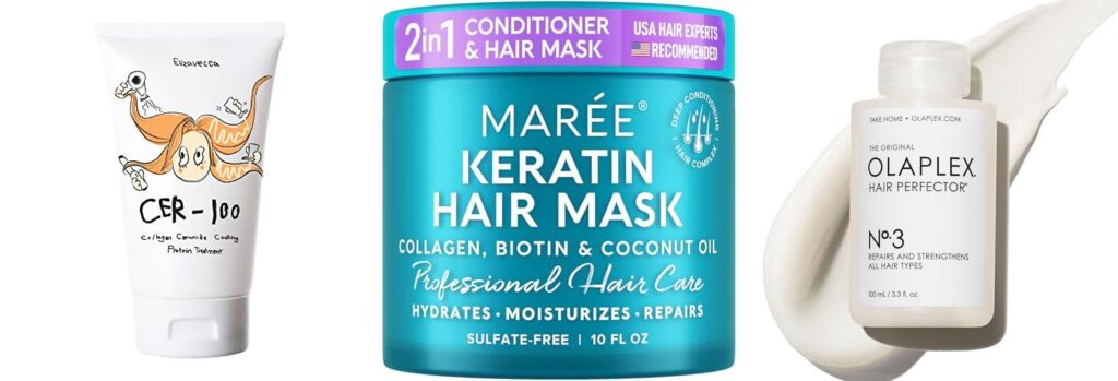 Treatment For Bleached Hair combined image