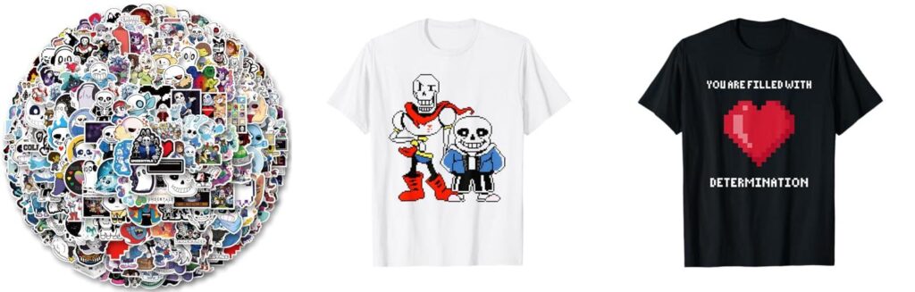 Undertale Merch combined image