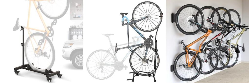 Vertical Bike Rack combined image