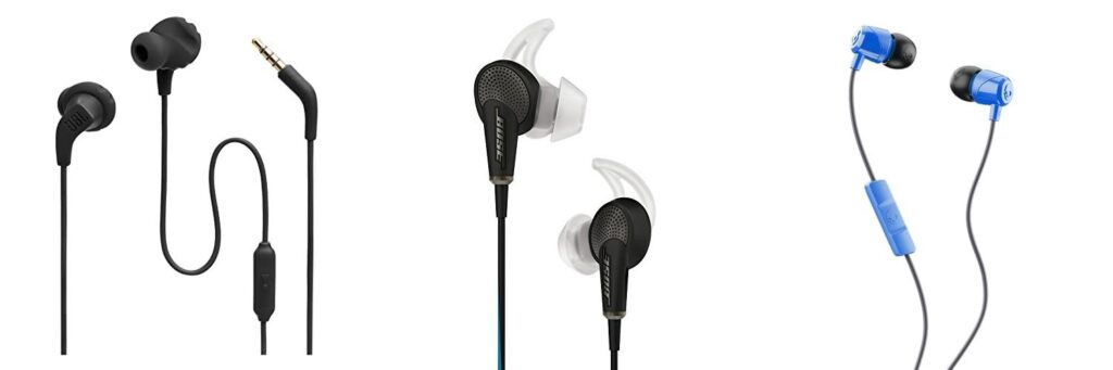 Wired Noise Canceling Earbuds combined image
