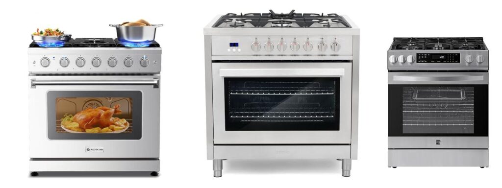 36 Inch Gas Stove combined image