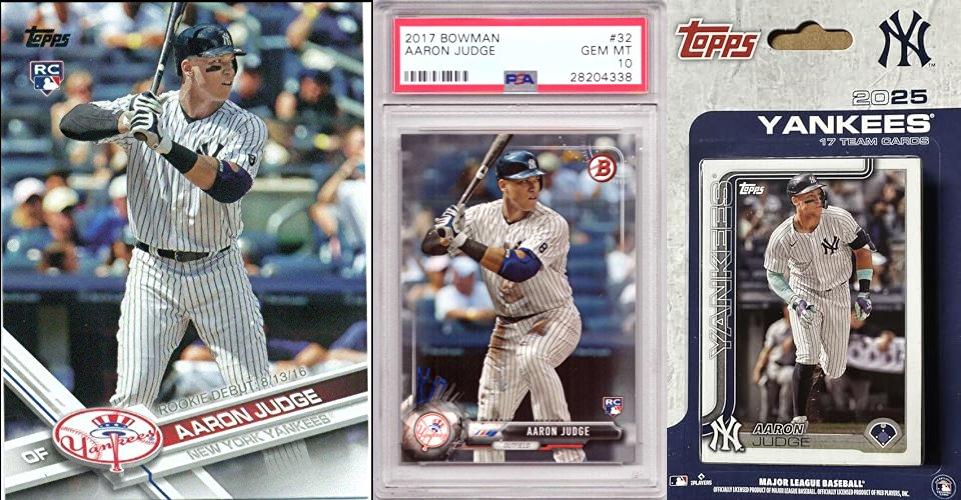 Aaron Judge Rookie Cards combined image