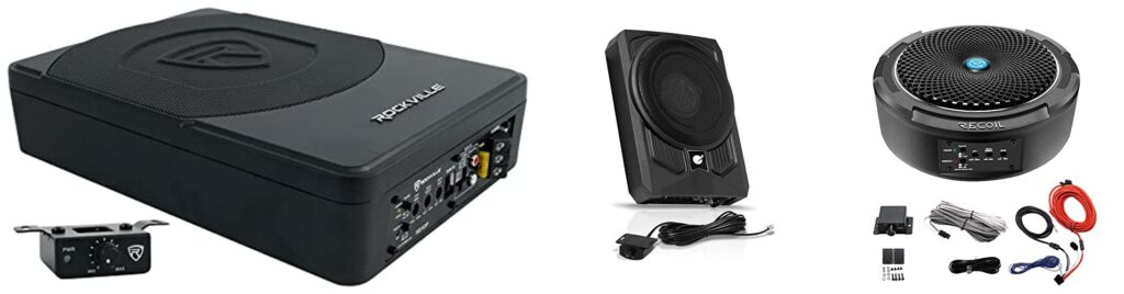 Amplified Subwoofer Car combined image
