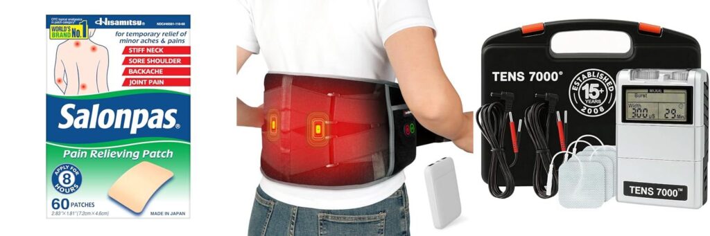 Back Pain Relief Products combined image