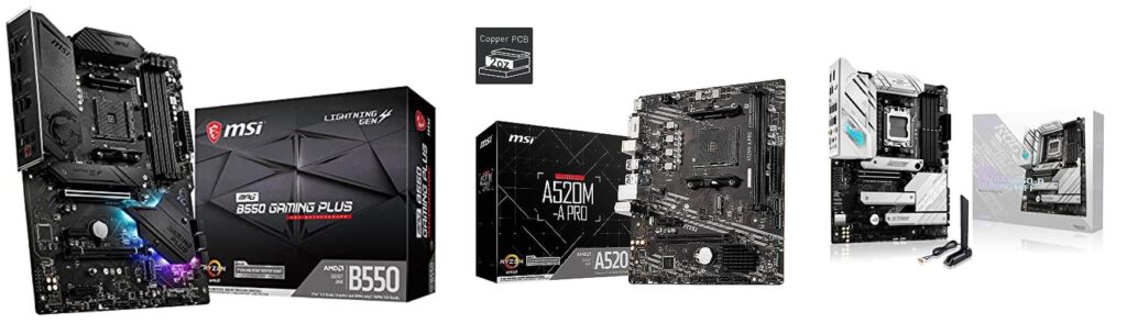 Budget Gaming Pc Motherboard combined image