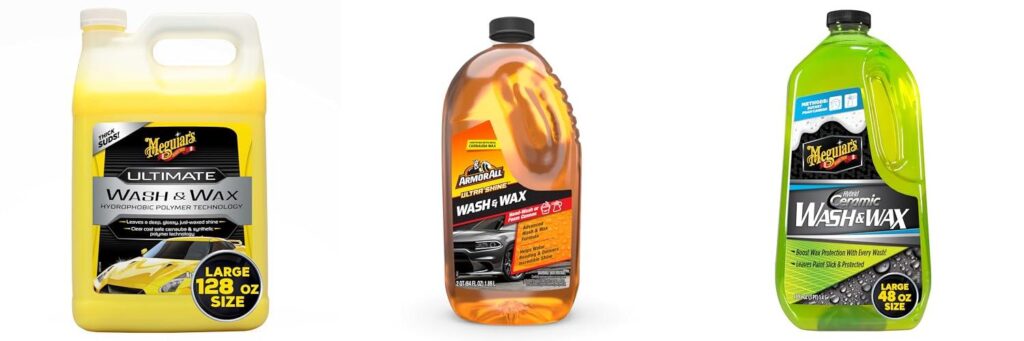 Car Shampoo With Wax combined image