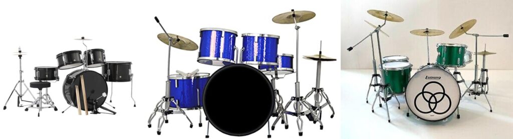 Cheap Drum Set combined image