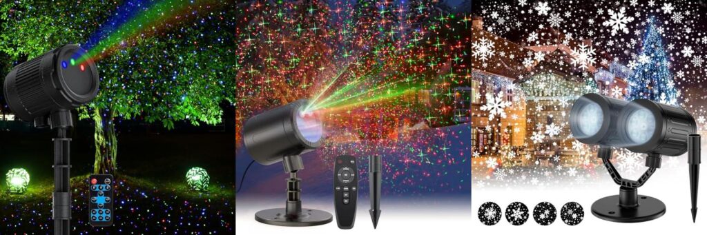 Christmas Projector Lights Outdoor combined image