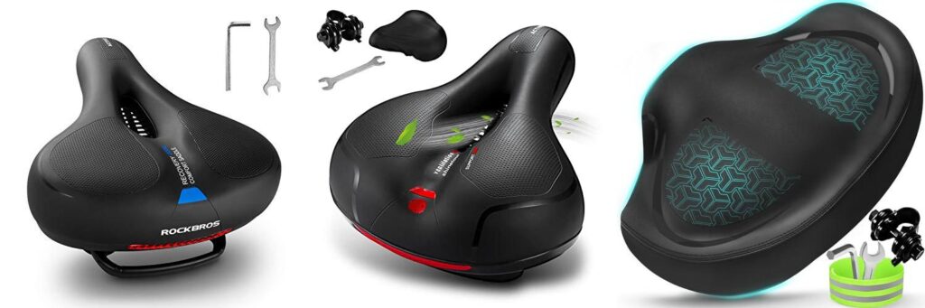 Comfort Bicycle Saddles combined image