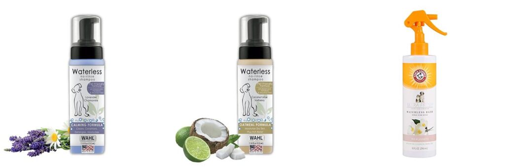 Dry Dog Shampoo combined image