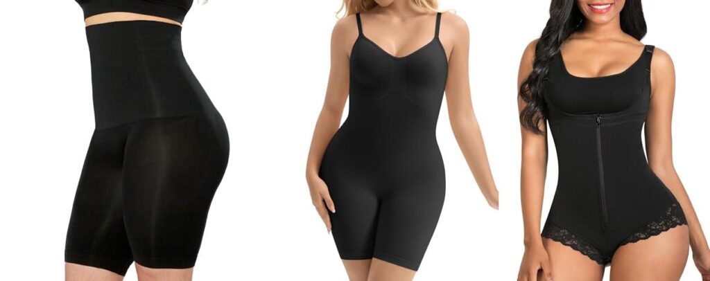 Extra Firm Compression Shapewear combined image