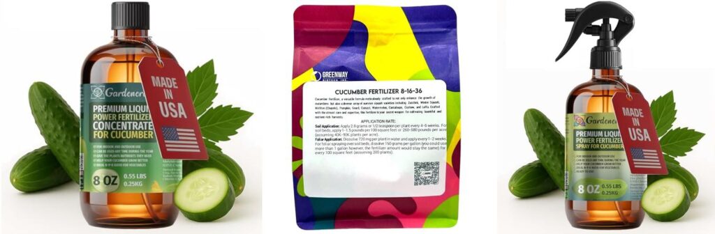 Fertilizer For Cucumber Plants combined image