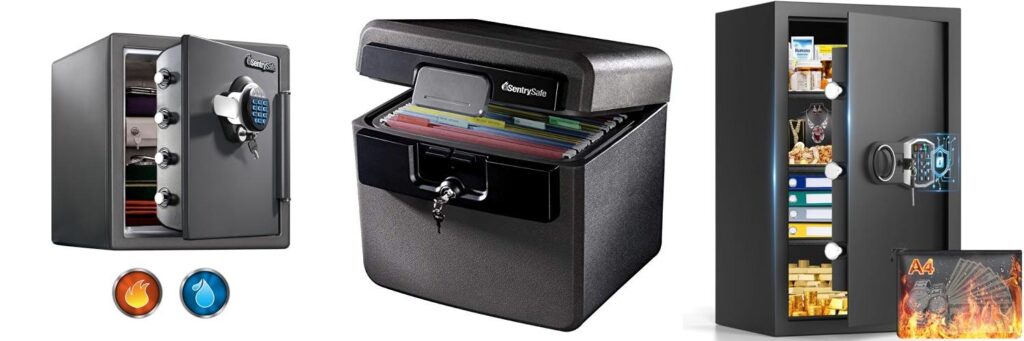 Fireproof Home Safes combined image