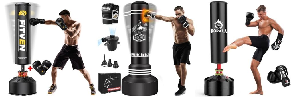 Free Standing Boxing Bag combined image