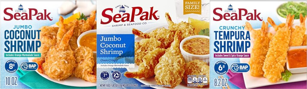 Frozen Coconut Shrimp combined image