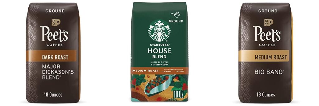 Ground Coffee Supermarket combined image