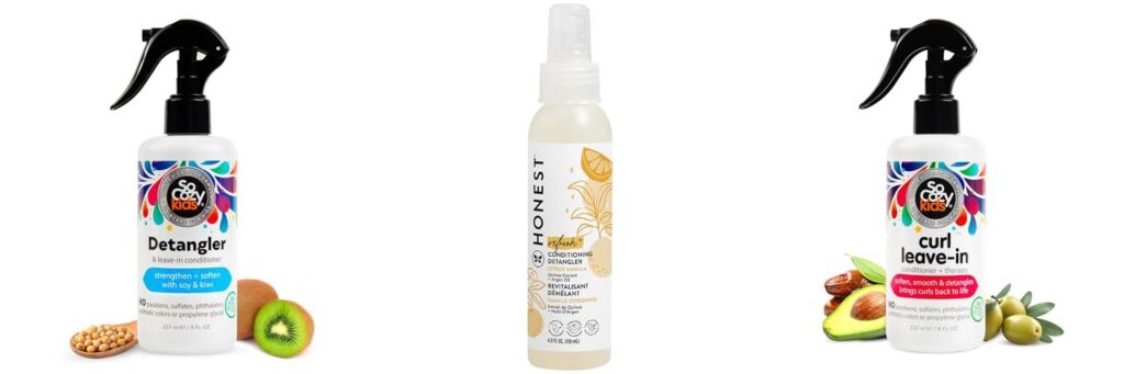 Hair Detangler For Kids combined image