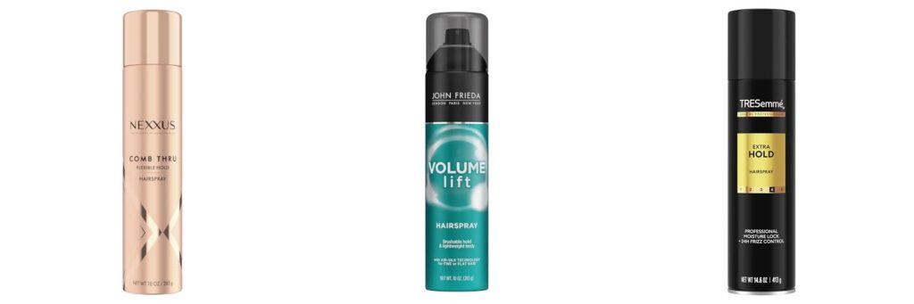 Hairsprays For Fine Hair combined image