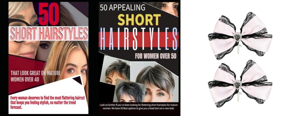 Hairstyles For Mature Ladies combined image