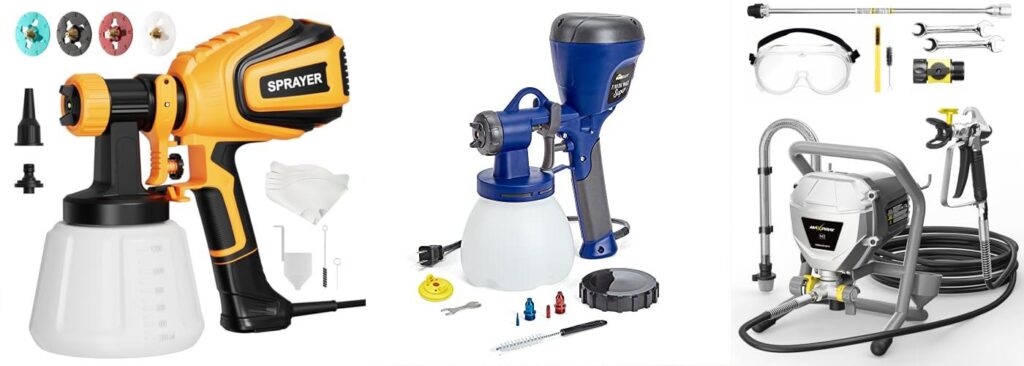 Home Airless Paint Sprayer combined image