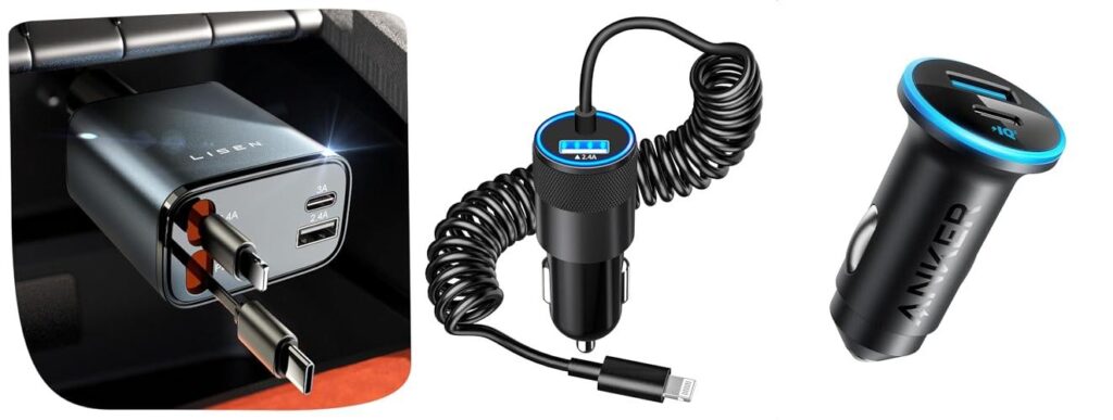 Iphone Car Charger combined image
