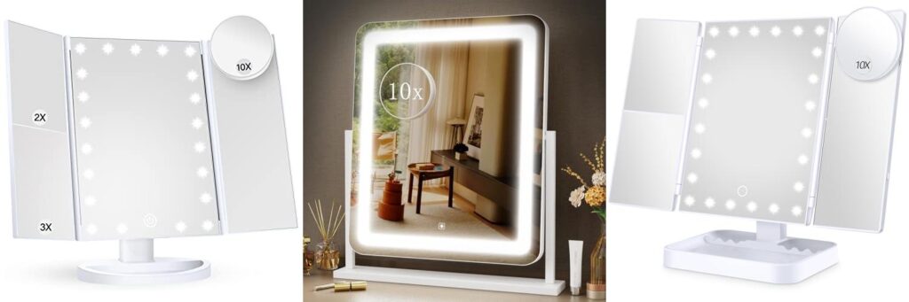 Makeup Mirrors Lighted combined image