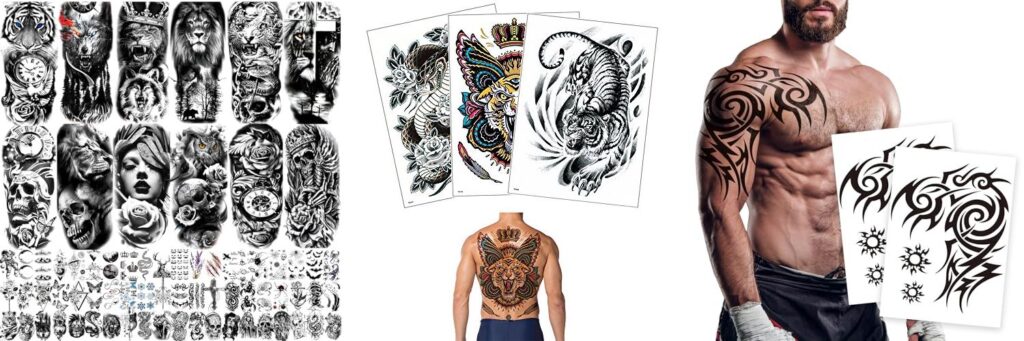 Male Back Tattoos combined image