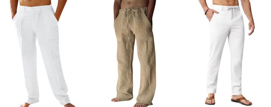 Mens Linen Pants combined image