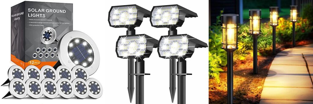 Outdoor Solar Lighting combined image