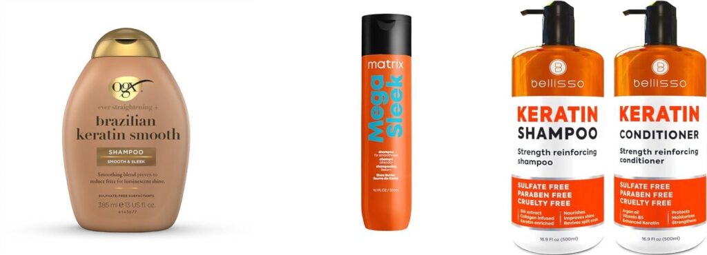 Shampoo To Straighten Hair combined image