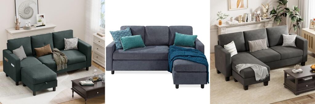Sofa And Ottoman Set combined image