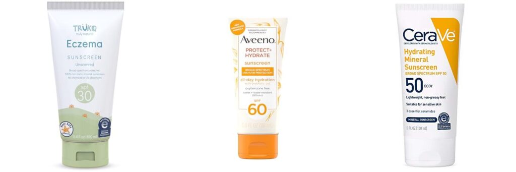 Sunscreen Eczema combined image