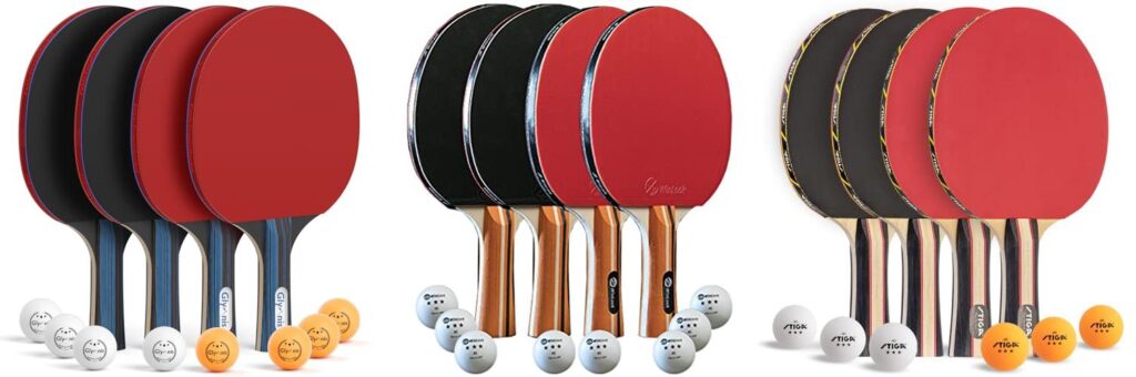 Table Tennis Bats combined image