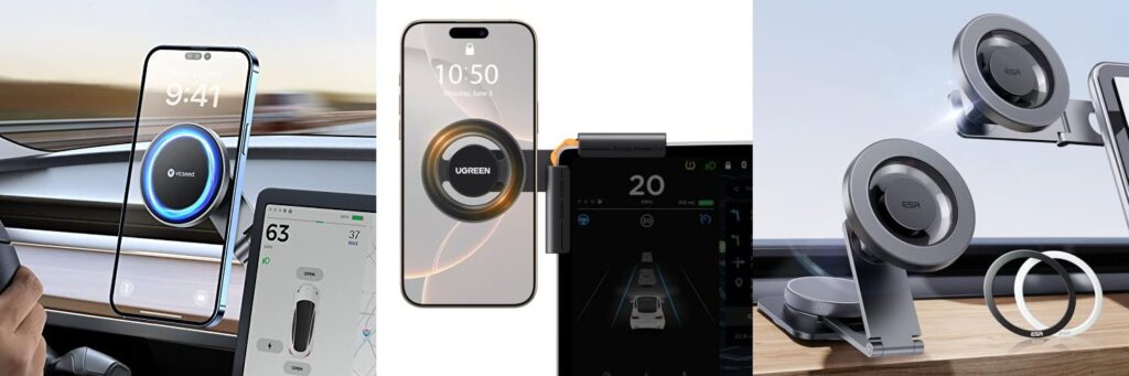 Tesla Phone Mount combined image