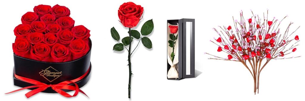 Valentines Flowers combined image