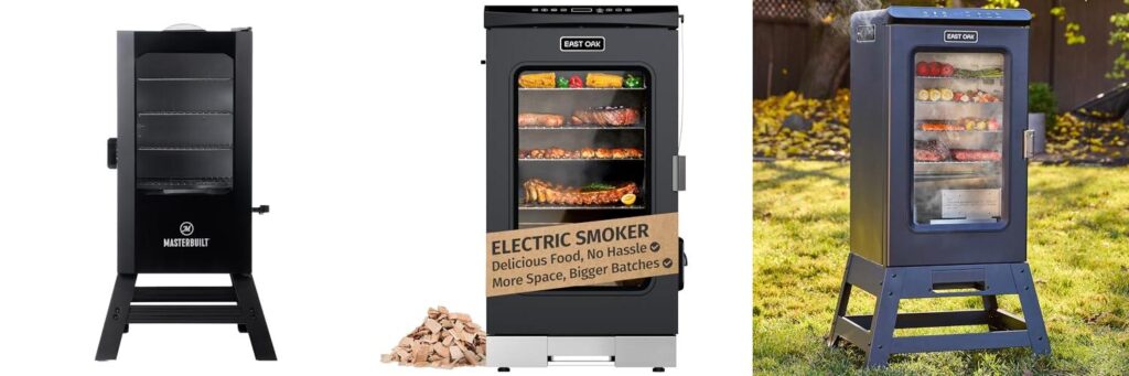 Vertical Electric Smoker combined image