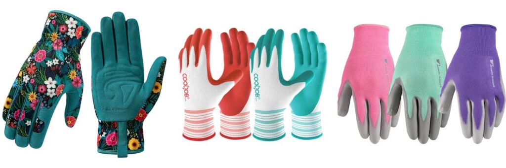 WomenS Gardening Gloves combined image