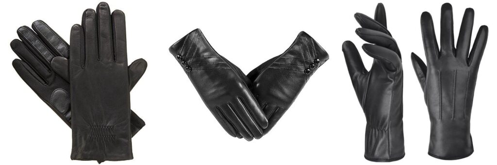 WomenS Leather Gloves combined image
