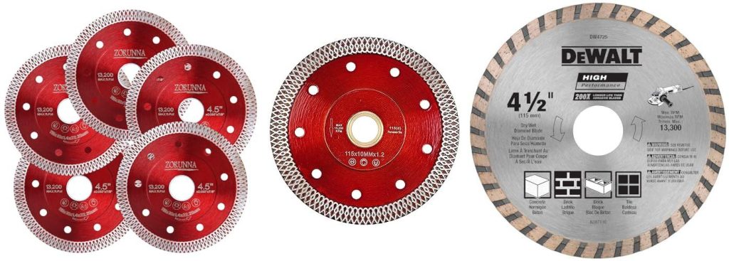 Blade For Cutting Tile combined image