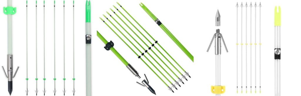 Best Bowfishing Arrows - Top 5 Picks & Review 2 Bowfishing Arrows combined image