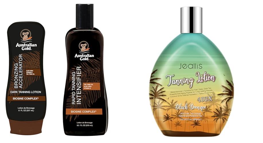 Bronzer Accelerator Tanning Lotion combined image