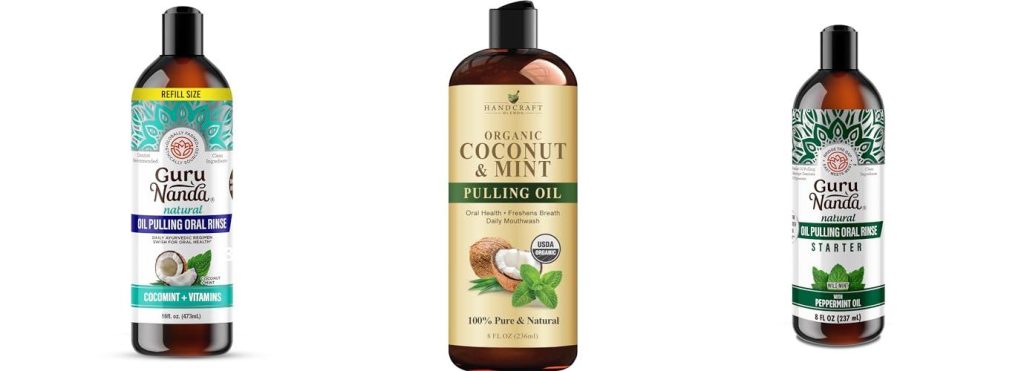 Coconut Pulling Oil combined image