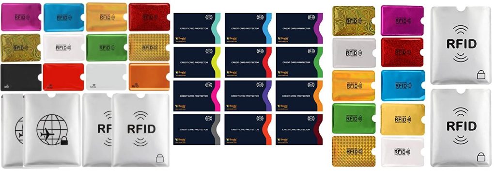 Credit Card Protection Sleeve combined image