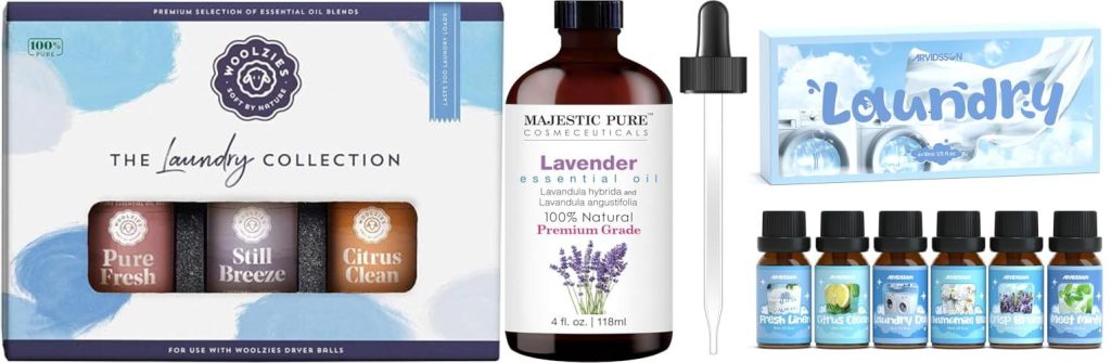 Essential Oils For Wool Dryer Balls combined image