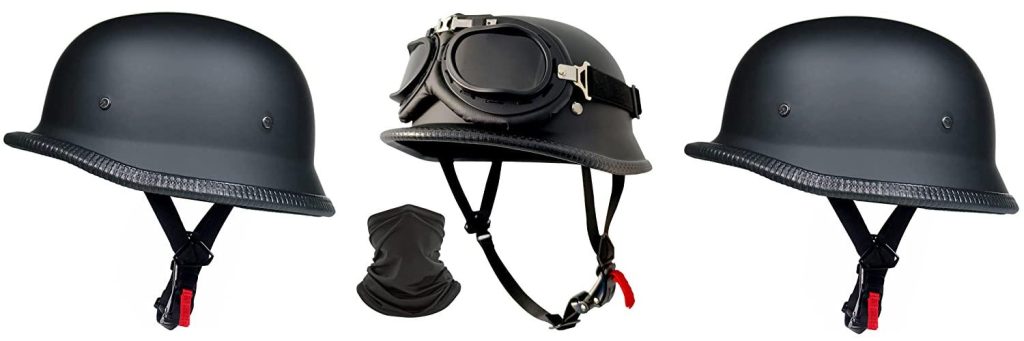 Top 5 German Style Helmets: Your Buyer's Guide 2 German Style Motorcycle Helmet combined image