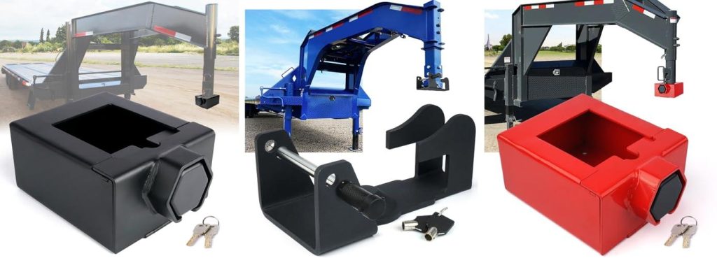 Gooseneck Trailer Lock combined image