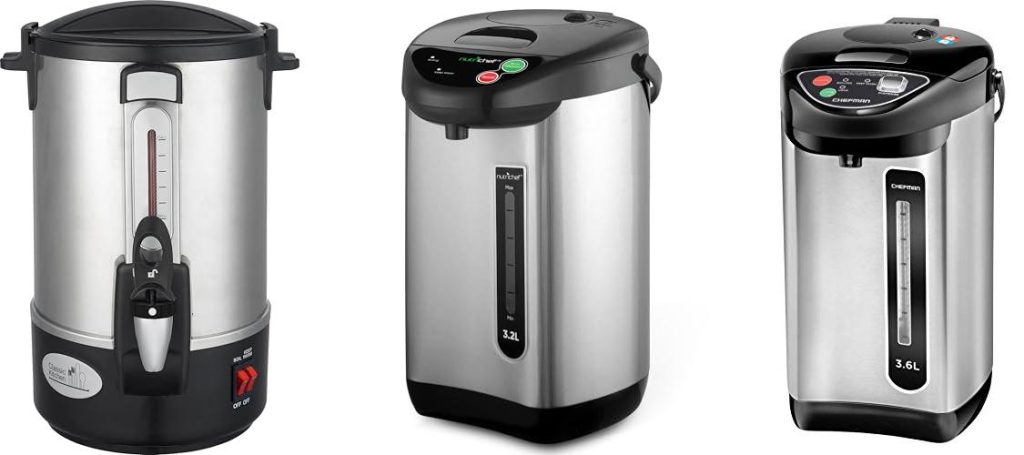 Hot Water Urn For Shabbos combined image