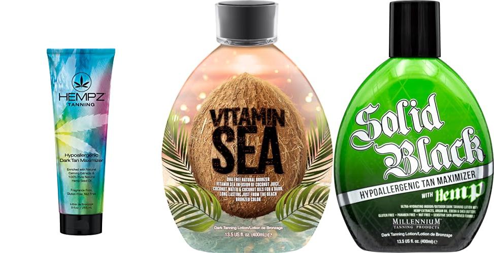 Indoor Tanning Lotion For Sensitive Skin combined image