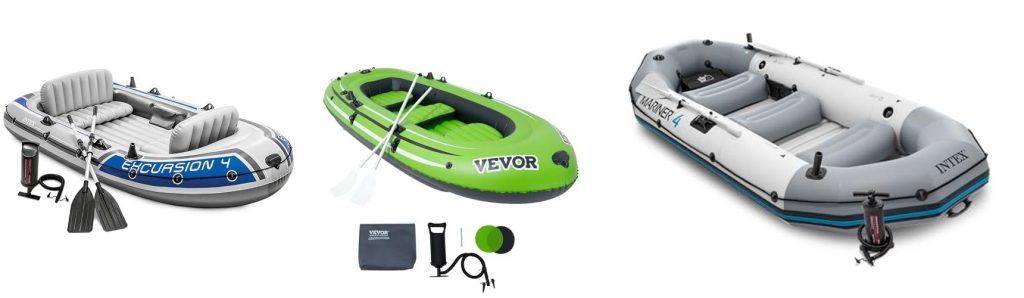 Inflatable Boat For Fishing combined image